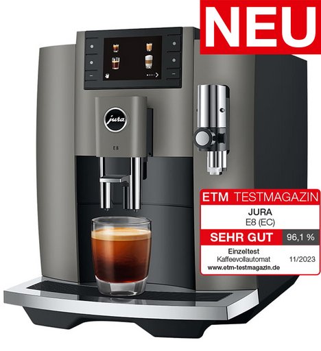 Jura Kaffeevollautomat E8 - Dark Inox